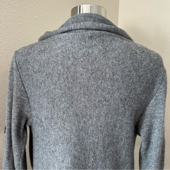 Ann Taylor Wool Angora Cashmere Blend Cross Snap Tab Sleeve Sweater Cardigan - Picture 7 of 11